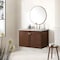 James Martin Vanities Amberly 36in Single Vanity, Mid-Century Walnut w/ 3 CM Eternal Jasmine Pearl Top 670-V36-WLT-3EJP - alternate 3